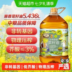初萃 原香菜籽油 5.436L
