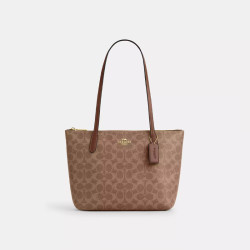 COACH 女包 经典标志 女士中 号单肩 手提 托特包 送女生礼物