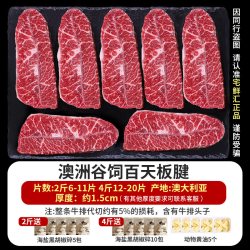 宅鲜汇 安格斯谷饲原切牛排 板腱眼肉组合
