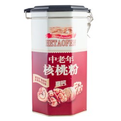 智力 中老年高钙核桃粉600g无蔗糖大罐装代餐粉营养早餐冲饮送礼品