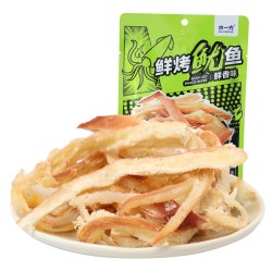 水一方 鲜烤黄油鱿鱼丝大连特产即食长保原味鱿鱼丝香辣味海味零食
