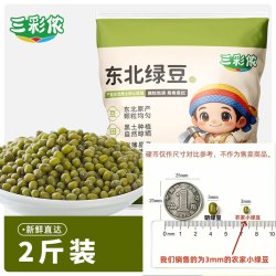 三彩侬 东北农家小绿豆新货农家自产小绿豆绿豆汤五谷杂粮新鲜