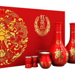 郎牌 红花郎酒红十礼盒53度500ml*2瓶礼盒装正品