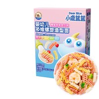 小鹿蓝蓝 宝宝有机营养辅食造型面混合口味多口味面条 螺旋造型