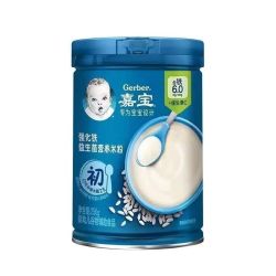 嘉宝 营养米粉婴幼儿谷物辅食专为宝宝设计250g 钙铁锌益生菌营养米粉 250g*1罐