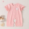 UG LIFE FOR BABY 婴儿纯棉短袖开裆连体衣 夏季薄款