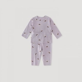 巴厘小猪 莫代尔 儿童家居服套装 椰子糖紫 80cm