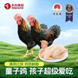 天农 正宗清远鸡小公鸡童子鸡鲜嫩清蒸孩子爱吃新鲜鸡肉土鸡走地鸡