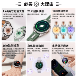 华为 WATCH GT6 蓝牙通话 雅丹黑 米兰网钢黑 智能手表