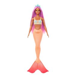 Barbie 美人鱼娃娃 粉色幻想发型 海洋风格配饰 儿童玩具