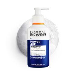 【超市专属上新】L'Oréal 欧莱雅 男士 Expert 保湿洁面乳 适用于干性男士皮肤 男士洁面乳 含透明质酸和维生素 B5 Power Age 260毫升