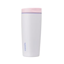 Owala 【超市专属上新】Owala SmoothSip 滑块陶瓷内衬隔热不锈钢咖啡杯,无金属味道可重复使用旅行杯,热冰咖啡杯,不含 BPA 20 盎司,糖果涂层