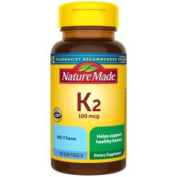 Nature Made 维生素K2软胶囊 100mcg 30粒 进口 骨骼保健