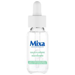 Mixa 抗杂质精华液 适用于痤疮和敏感肌肤 含水杨酸 Squalan 和烟酰胺,适用于面部和颈部 低过敏性 30 毫升