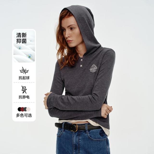 TEENIE WEENIE 美雅碧抗菌 女士长袖T恤