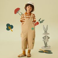 莫莫 童装男童梭织背带短裤夏季新款网布拼接口袋爽滑背带裤高腰