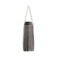 MUJI 手包 灰色格纹 大号 女士手提包