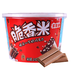 脆香米 巧克力牛奶夹心216g独立包装儿童休闲零食解馋小吃零食