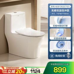 箭牌 无棱节水虹吸式防臭轻音劲冲 普通马桶坐便器