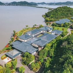 宁波钱湖国宾馆 高级湖景双床房1晚