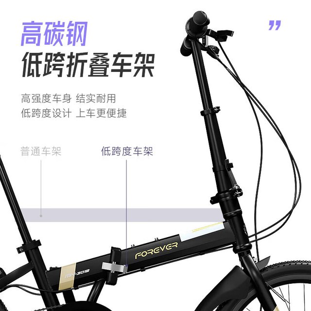 永久 折叠自行车 单速 曜石灰 16英寸