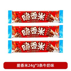 脆香米 24g*24条盒装牛奶巧克力休闲零食解馋小吃