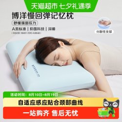 博洋 记忆绵枕头单人深睡慢回弹枕芯学生枕家用枕