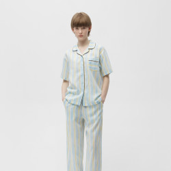 蕉内 丝丝515Home家居服女款胸垫夏男天丝睡衣