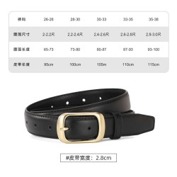 皮带女款女士2026新款腰带真皮配牛仔裤女式时尚百搭黑色装饰