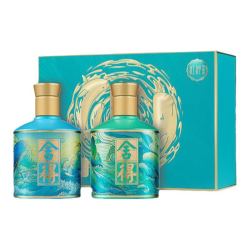 舍得 江河万象系列 52度 浓香型白酒 375ml*2瓶 赠小酒1瓶 礼盒装
