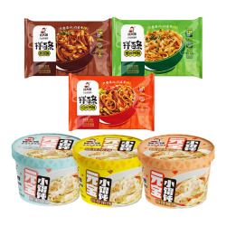 顾大嫂 拌面三口味+馄饨三口味 非油炸方便面