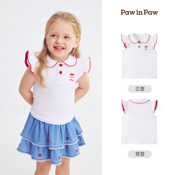 Paw in Paw PawinPaw卡通小熊童装26年夏季新款女宝宝可爱短袖T恤