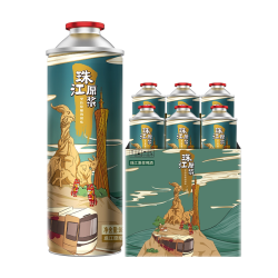 珠江啤酒 珠江原浆啤酒980ml*6罐整箱批发全麦精酿鲜啤官方