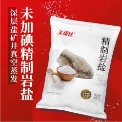 桔子树 美康达精制岩盐未加碘400g*7袋