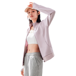 拓路者 保暖立领开衫外套 灰紫 M 女士夹克