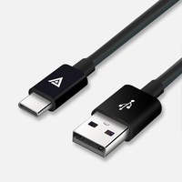 爱否开物 爱否6号线Type-C数据线2.4A快充TPE安卓手机通用USB-A充电线1米