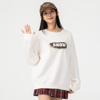 雪中飞 女士短款卫衣 浅灰色 L