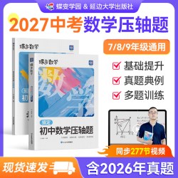 2027蝶变初中数学压轴题一本通精讲精练初中数学必刷题几何模型函数应用创新题型初一二三七八九年级中考专题训练复习