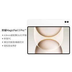荣耀 MagicPad3 Pro 12.3  4.8mm超轻薄OLED平板  8GB+256GB 月影白