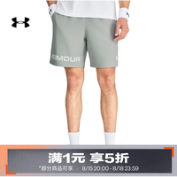 安德玛 UA夏季Graphic男子印花训练运动短裤6007561 钛灰069 XL