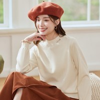 INMAN/茵曼 半高领套头毛衣 女士针织衫