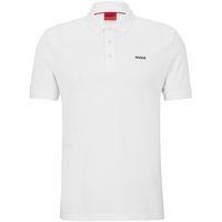 HUGO BOSS HUGO 男士 Polo 衫, Open White120, 白色M码