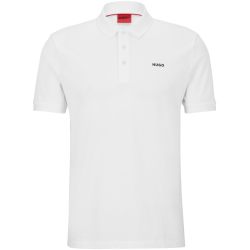 HUGO BOSS HUGO 男士 Polo 衫, Open White120, 白色M码
