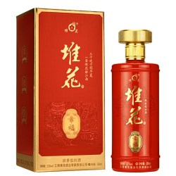 堆花 52度浓香型 幸福酒 500ml