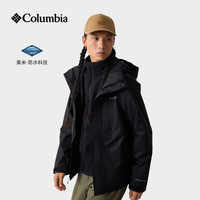 Columbia 26秋冬新品男子三合一抓绒内胆防风防水冲锋衣WE4505 010 M