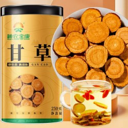 神农金康 甘草官方旗舰店正品甘草片泡水喝干姜汤三伏天
