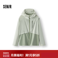 森马 中国国家地理系列 拼接印花连帽户外机能防晒服