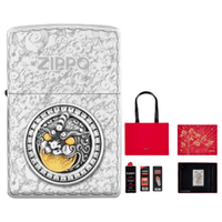 ZIPPO 之宝 灵动貔貅 防风煤油打火机 红色礼盒
