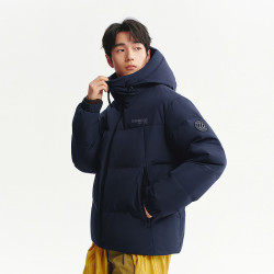 波司登 2026新款羽绒服男女同款短款运动风加厚保暖外套连帽面包服