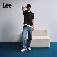 88VIP：Lee 26春夏新品轻薄761宽松阔腿牛仔裤男复古中浅蓝